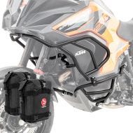 Set Engine Guard + bags compatible with KTM 1290 Super Adventure R / S 21-24 crash bar lower upper Motoguard black X21