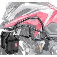 Set Crash Bars + Bags K4 fits for Honda NC 750 X 21-24 Motoguard black X21