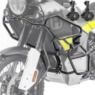 Set Engine Guard + Auxiliary lights compatible with Husqvarna Norden 901 21-24 crash bar Motoguard black