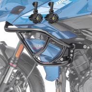 Set Fairing Crash bar + Auxiliary lights XL compatible with Triumph Tiger Sport 660 22-24 black Motoguard