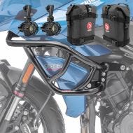 Set Fairing Crash bar + Auxiliary lights XL compatible with Triumph Tiger Sport 660 22-24 black + Bags