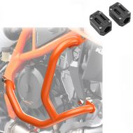 Set Crash Bars + Protector fit for KTM 390 Duke 2024 Engine Guard SG48 orange
