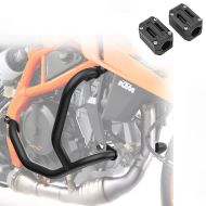 Set Crash Bars + Protector fit for KTM 125 Duke 2024 Engine Guard SG64 black