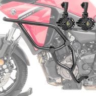 Set Crash bar + Auxiliary lights fit for Yamaha Tracer 7 / GT 21-24 fog lights Motoguard KT16 black