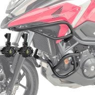 Set Crash Bars + Auxiliary lights SG1 fits for Honda NC 750 X 21-24 Fog lights Motoguard
