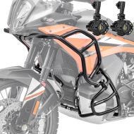 Set Crash Bars + Auxiliary lights fits for KTM 790 / 890 Adventure / R 23-24 Fog lights Motoguard SH26 black