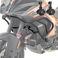 Set Upper Crash bar + Auxiliary lights X21 fit for KTM 1290 Super Adventure R / S 21-24 fog lights Motoguard black