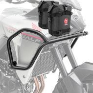 Set Crash Bars + Bags fits for Honda Transalp XL 750 23-24 Motoguard HG12 Black