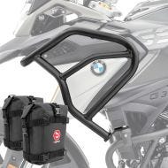 Set Crash Bars + Bags fits for BMW G 310 GS 17-24 Motoguard HG17 Black