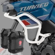 Set Crash Bars + Bags fits for Aprilia Tuareg 660 22-24 Motoguard TR2 white