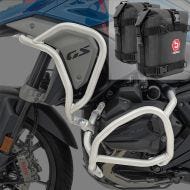 Set Crash Bars + bags fits for BMW R 1300 GS 23-24 silver SG35 Motoguard