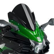 Racing Screen compatible with Kawasaki Ninja H2 SX 18-24 Black Puig