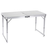 Camping table foldable aluminum Vanit folding table portable height adjustable ME57 silver