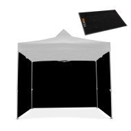 Set 4 Pavillon Seitenwände 3x3m faltbar und Werkstattmatte GM2 190x80cm Tourtecs schwarz_1
