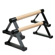 Indoor Calisthenics Wooden Grips Cranit IC1 Gymnastics Parallettes black