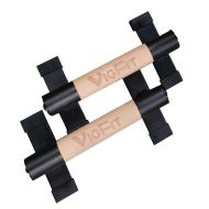 Parallettes Paire de Poignées de Pompe Cranit LG12 Barre de Support de Pompe en Bois 15.75 inch