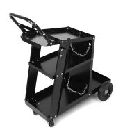 Welding trolley with 3 shelves SW1 Tourtecs workshop trolley welding table black