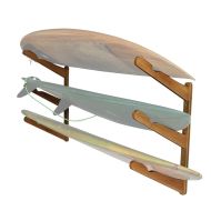 Bamboo surfboard holder BH7 Cranit snowboard / ski wall mount