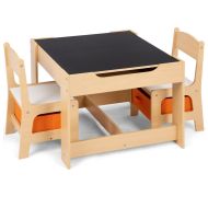 3-piece children's seating group made of wood KG1 Divit children's table group with 2 chairs