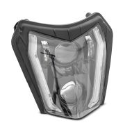 LED headlight compatible with KTM EXC / EXC-F / Freeride / Enduro / SMC 14-24 with E-mark DRL Xdure SW2