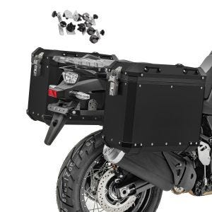 Alukoffer Set für Benelli TRK 502 / X Aluminium Seitenkoffer Bagtecs GX-38-45 schwarz_1
