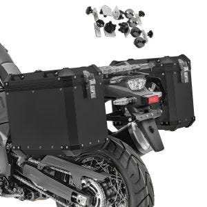Alukoffer Set für Benelli TRK 502 / X Aluminium Seitenkoffer Bagtecs GX45 schwarz_1