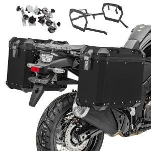 Alu-Koffer + Kofferträger für BMW F 850 GS 18-21 Bagtecs GX38-45 schwarz_1