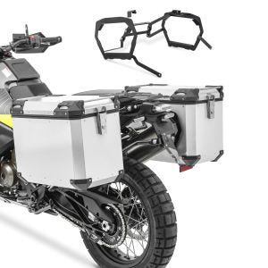 Alu-Koffer + Kofferträger für BMW F 850 GS 18-21 Bagtecs QP48 silber_1