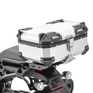 Motorcycle Aluminium top box Bagtecs XB28S top Case 28 Liters silver