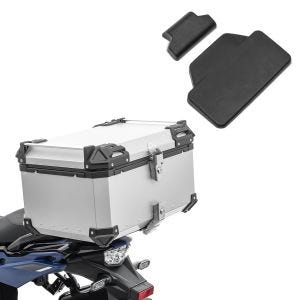 Back pad Alu Topcase + Alu Topcase XB65 aluminum 65 liters silver