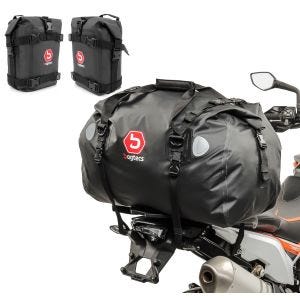 Set Sturzbügeltaschen K3 und Hecktasche XF60 für Honda Transalp XL 700 / 650 / 600 V Bagtecs 72Ltr_1