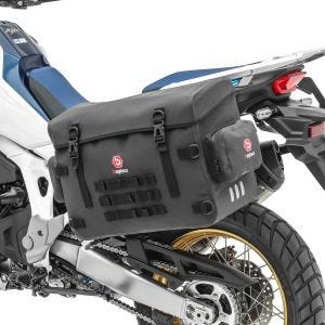 Waterproof PVC motorcycle pannier compatible with Royal Enfield Himalayan Bagtecs BPW