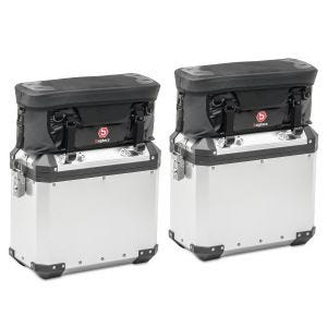 Set 2x Pannier Lid Bag for aluminium side cases waterproof WP1 Bagtecs