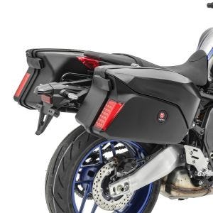 Set panniers + rack compatible with BMW F 800 R / S / ST side cases Bagtecs PX74SM black matt