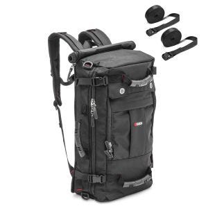 Motorrad Rucksack Bagtecs RG5 Hecktasche inkl. Spanngurte 35Ltr schwarz_1