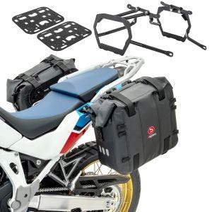 Satteltaschen + Halter für Triumph Tiger 900 / GT / Rally 20-21 Seitentaschen + Platte Bagtecs XA32_1