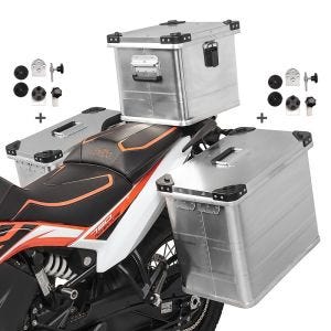 Alu Panniers 45-34L Topcase 36L compatible with Benelli TRK 502 / X