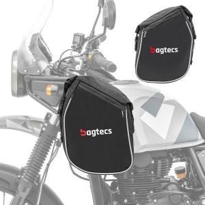 Sturzbügeltaschen für Royal Enfield Himalayan Bagtecs K5 Set für Schutzbügel schwarz_0