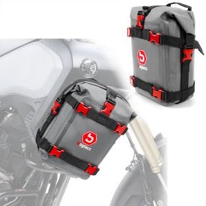 Set Crashbar Bags Bagtecs G3R for engine guard waterproof bag 2x 6Ltr pair