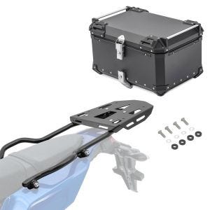 Set Aluminium Top Case + Rear Rack compatible with Yamaha Tenere 700 19-24 Top Box XB65 black Bagtecs