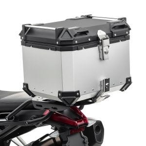 Motorcycle Aluminium top box Bagtecs XB45 top Case 45 Liters silver