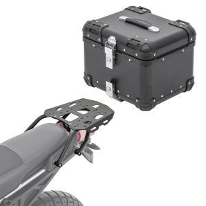 Set Alu Topcase + Gepäckbrücke passend für Yamaha Tracer 9 / GT 21-24 Bagtecs XS45 schwarz
