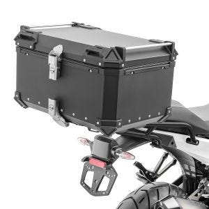 Set Alu Topcase + Gepäckbrücke passend für BMW R 1300 GS 23-24 Bagtecs XB65 schwarz