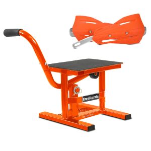 Set Motorradständer Cross-Lift M + Handprotektoren XD4 orange_1