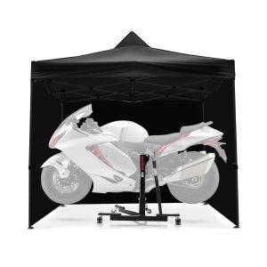 Set Zentralständer Power-Evo für Triumph Speed Triple 1200 RS 2021 mit Rennzelt 3x3m Constands ZR1 schwarz_1