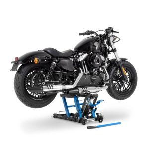 Scissor Lift compatible with Triumph Bonneville Bobber Hydraulic Jack ConStands Midlift L blue