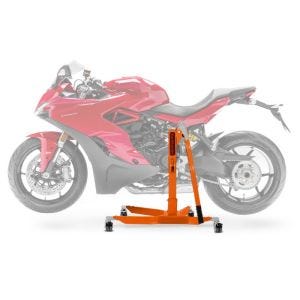 Central Stand compatible with Ducati Supersport / S 17-21 orange Paddock Stand ConStands Power-Classic