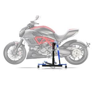 Central Stand compatible with Ducati Diavel 11-18 blue Paddock Stand ConStands Power-Evo