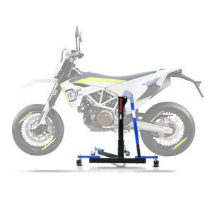 Central Stand compatible with Husqvarna 701 Supermoto 15-24 blue Paddock Stand ConStands Power-Evo