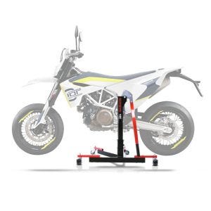 Central Stand compatible with Husqvarna 701 Supermoto 15-24 red Paddock Stand ConStands Power-Evo
